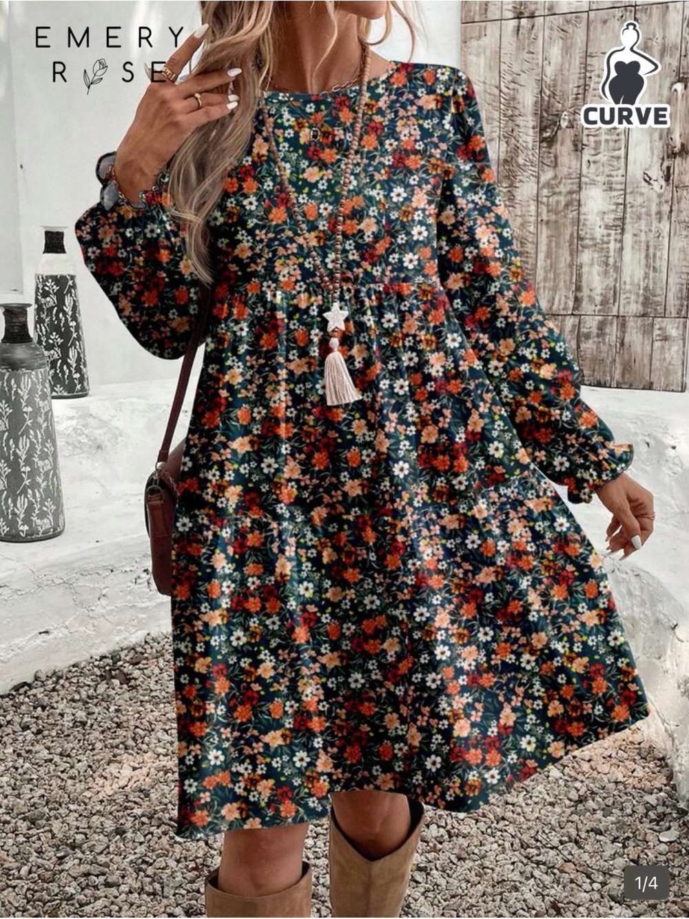 NWOT! Floral Tiered Dress size (14, 1X)